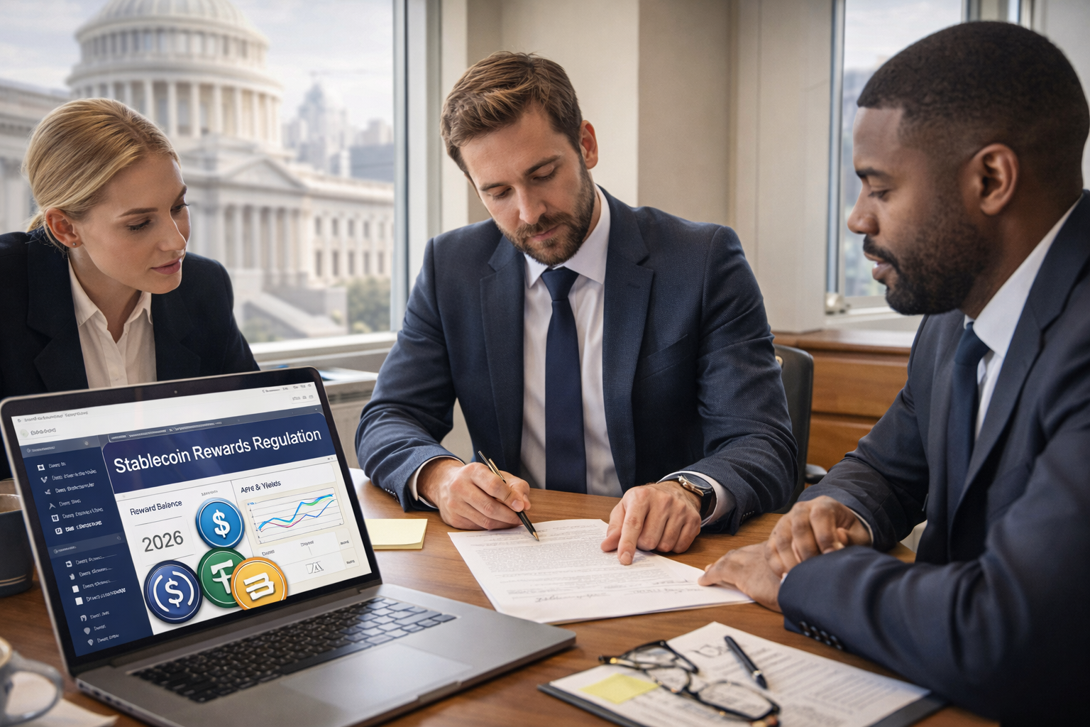 Como a regulação das recompensas em stablecoins pode transformar o mercado DeFi nos EUA em 2026