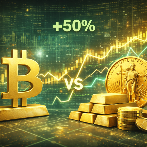 Bitcoin vs Ouro: Como a correlação entre os ativos pode impulsionar o preço do BTC em 50% até março